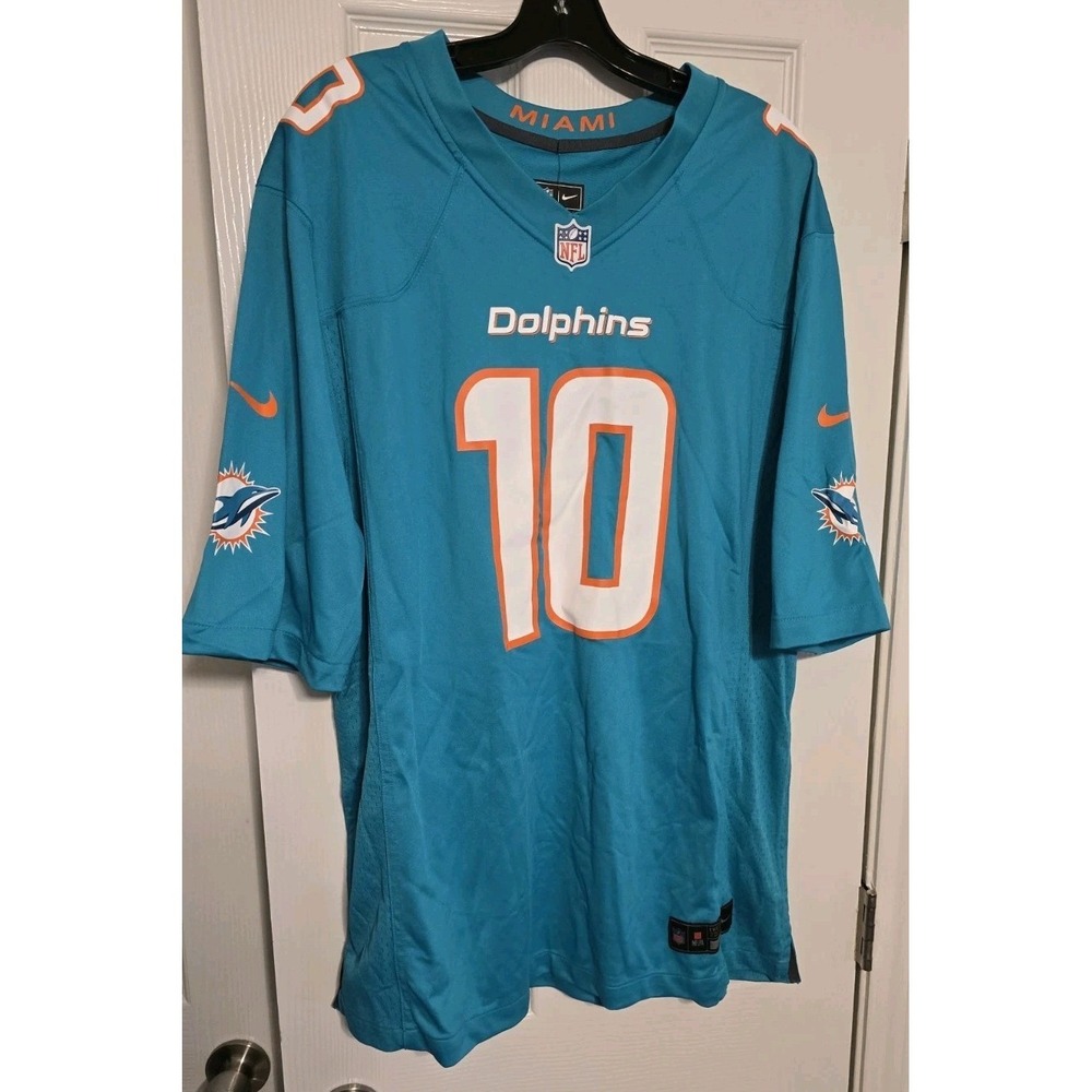 NWT Nike Miami Dolphins Tyreek Hill #10 Aqua Men's Size XL NFL Football Jersey